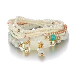 STACKABLE BOHO BRACELET, Multi-Color Beaded Bracelet Set